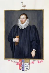 Porträt von Edward Coke (1552-1634) aus 